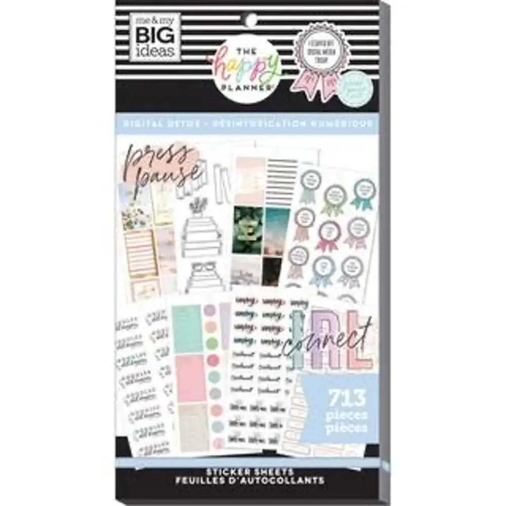 The Classic Happy Planner® Digital Detox Value Pack Stickers​​